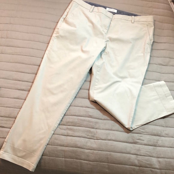 Nautica cotton stretch pant, light stone size 16 - Picture 1 of 14